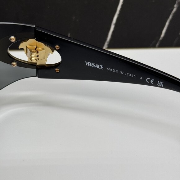 NEW VERSACE VE2280 1002/87 UNISEX BLACK VERSACE SUNGLASSES VE2280 100287 - Picture 11 of 12